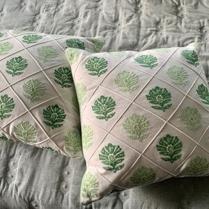 Green Accent Pillows